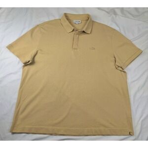 Lacoste Paris Regular Fit Stretch Cotton Piqu‎ Polo Yellow XXL